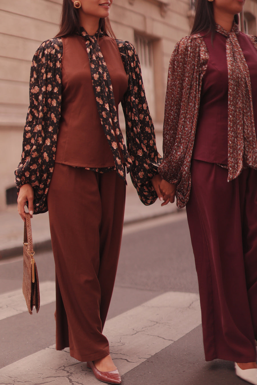Winter Floral Rococo Blouse