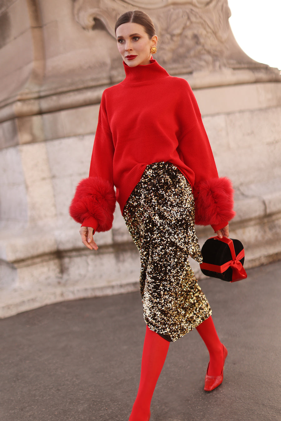 Red Montaigne Sweater