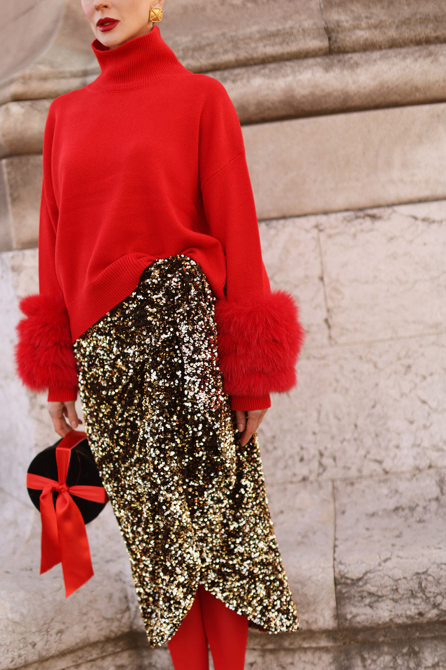 Red Montaigne Sweater