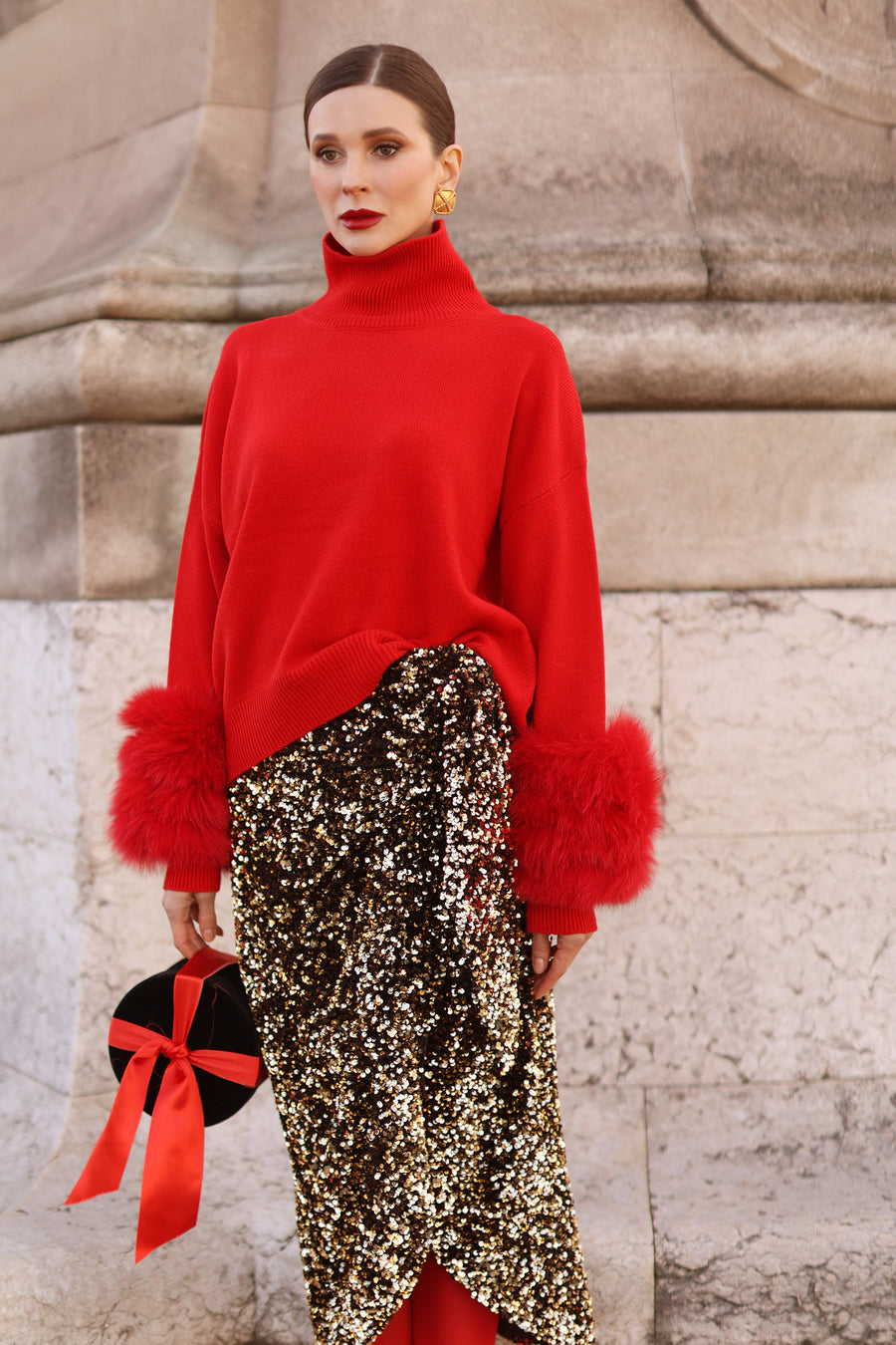 Red Montaigne Sweater