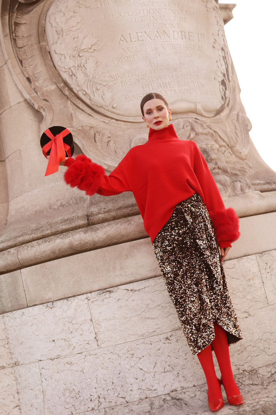 Red Montaigne Sweater