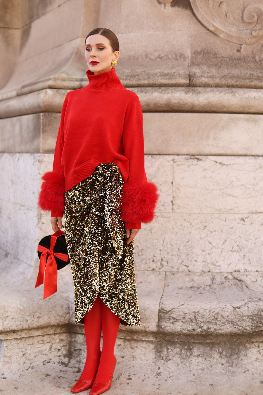 Red Montaigne Sweater