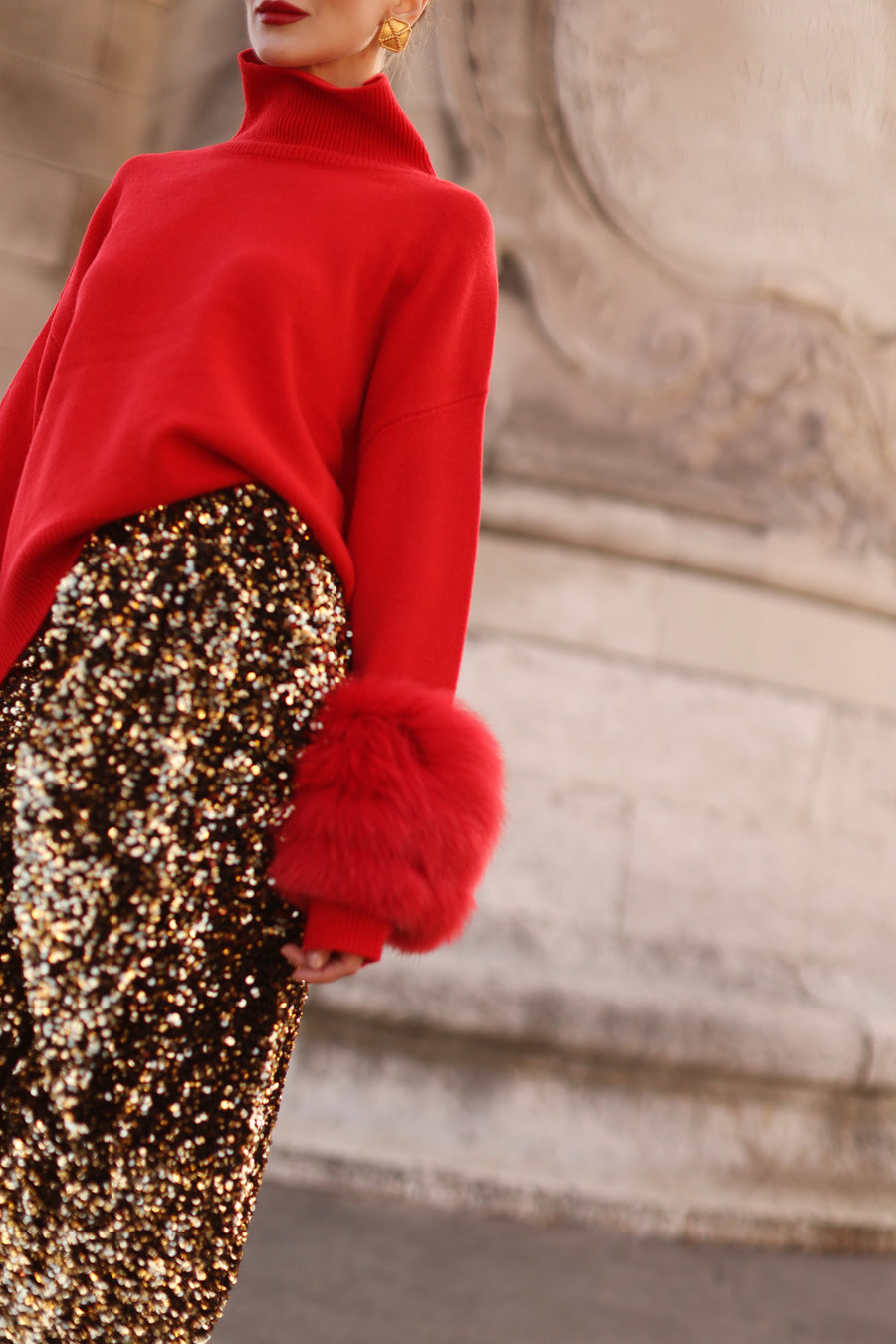 Red Montaigne Sweater