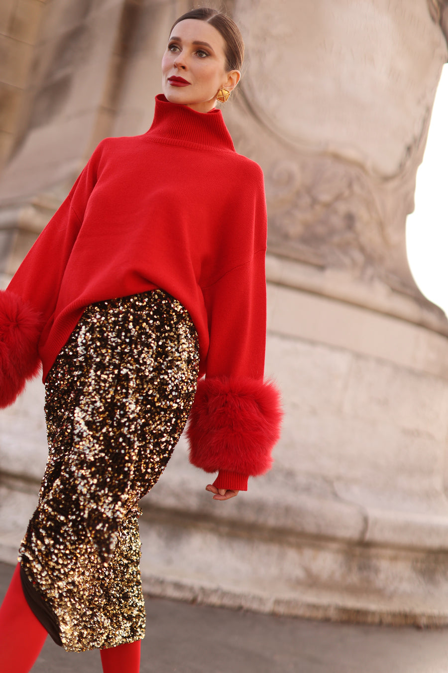 Red Montaigne Sweater