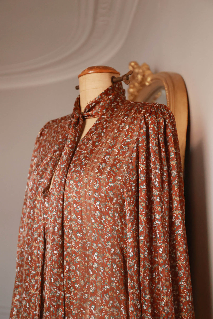 Winter Floral Rococo Blouse