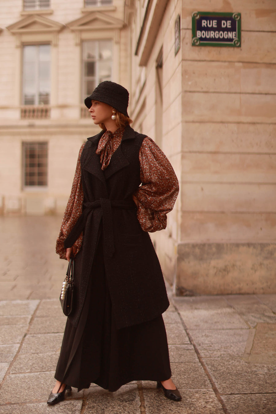 Winter Floral Rococo Blouse