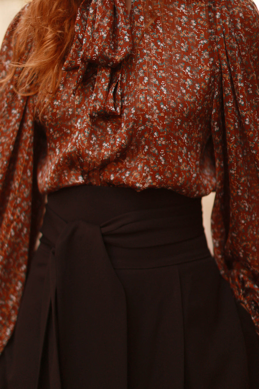 Winter Floral Rococo Blouse