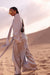 Dubai Silver Tailored Wrap Trousers