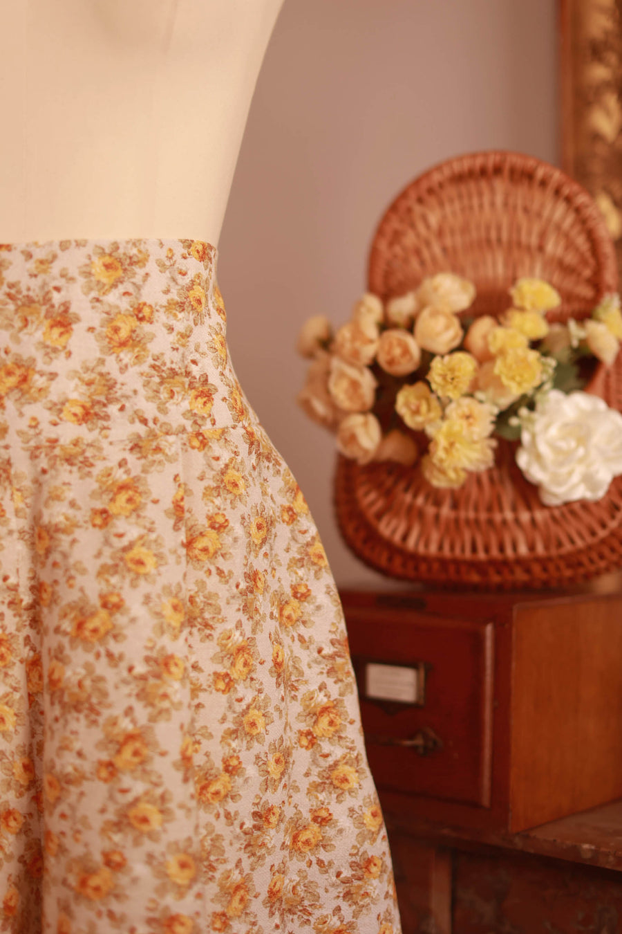 Yellow Floral Tailored Shorts