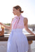  Pink Stripe Marquise Blouse 