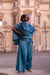  Blue Nesma Draped Set 