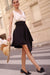 Black Tailored Wrap Shorts 