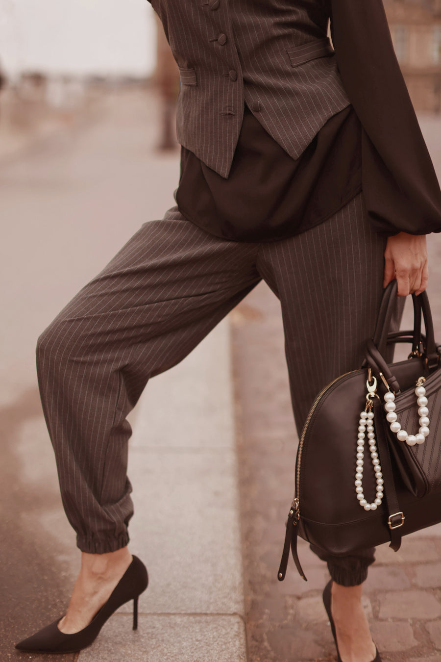 Grey Soft Chic Trousers
